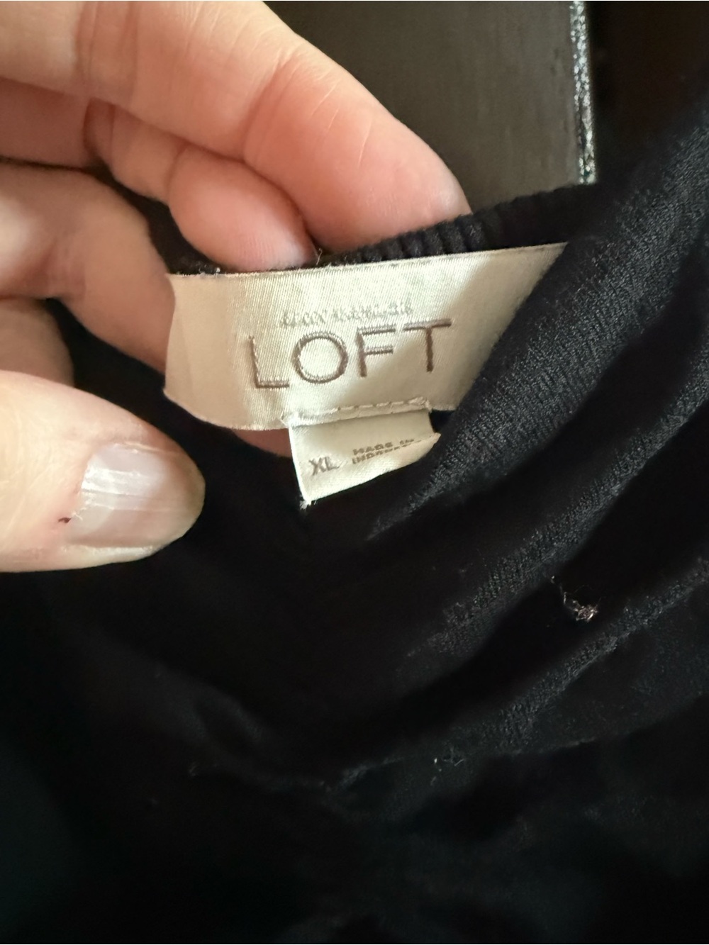 LOFT Black Sundress — Size XL - Picture 3 of 9